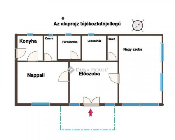 Eladó családi ház, Kiskunlacházán 74.5 M Ft, 5 szobás
