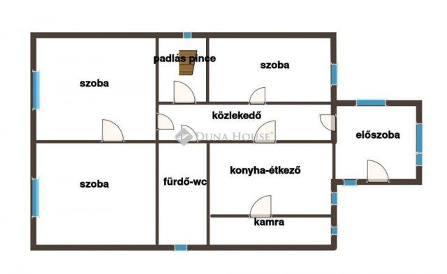 Eladó családi ház, Pécsett, Bethlen Gábor utcában 44.9 M Ft