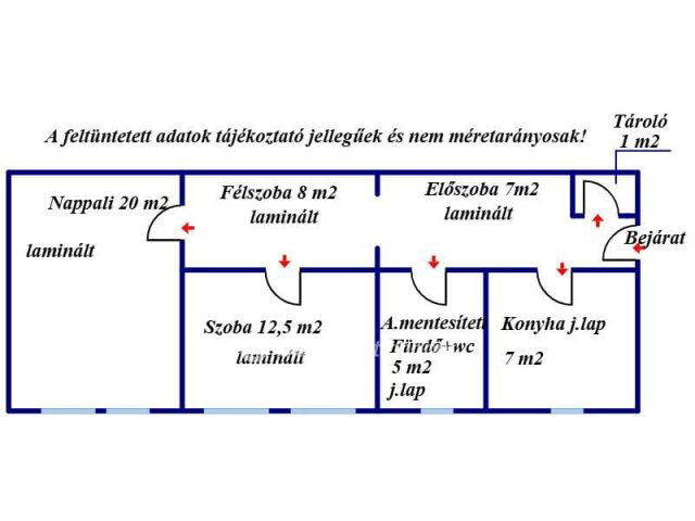 Eladó panellakás, Balassagyarmaton 25.9 M Ft, 2+1 szobás