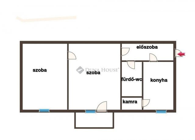 Eladó téglalakás, Pécsett, Komlói úton 32.8 M Ft, 2 szobás