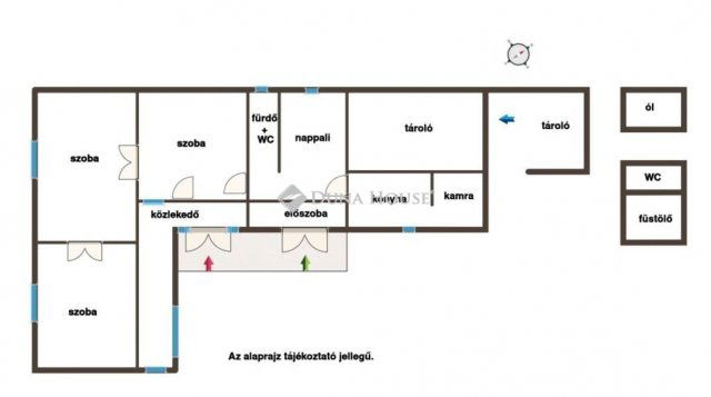 Eladó családi ház, Dabason 59.9 M Ft, 4 szobás