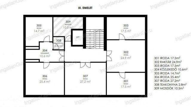 Kiadó iroda, Kecskeméten 300 E Ft / hó, 6 szobás