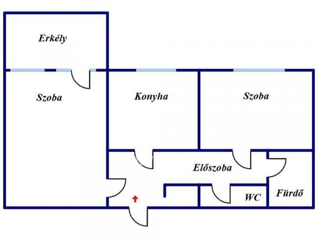 Eladó téglalakás, Nyíregyházán 47.5 M Ft, 2 szobás