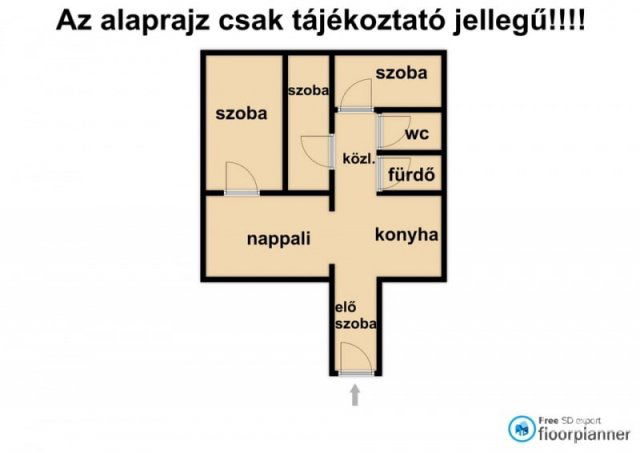 Eladó téglalakás, Szegeden 64 M Ft, 2+2 szobás