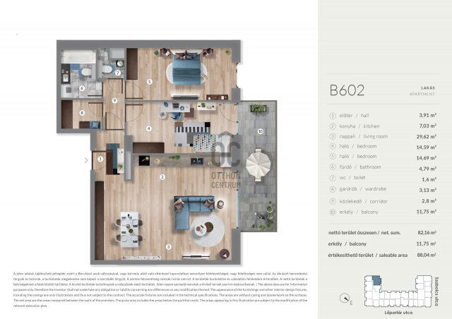Eladó téglalakás, Budapesten, XIII. kerületben 142.99 M Ft