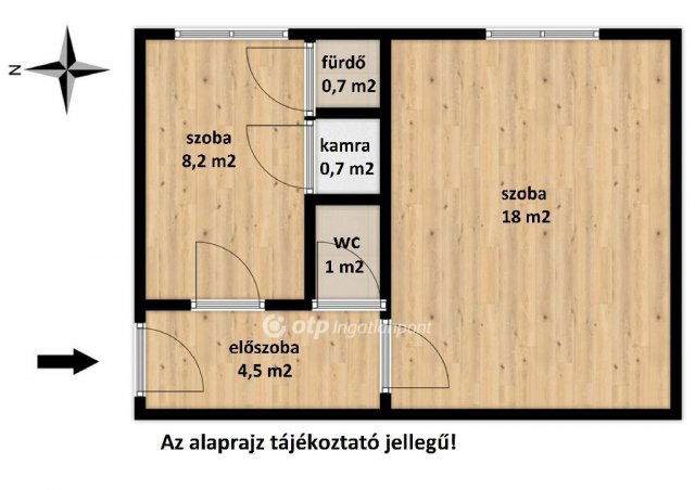 Eladó téglalakás, Ajkán 21 M Ft, 2 szobás