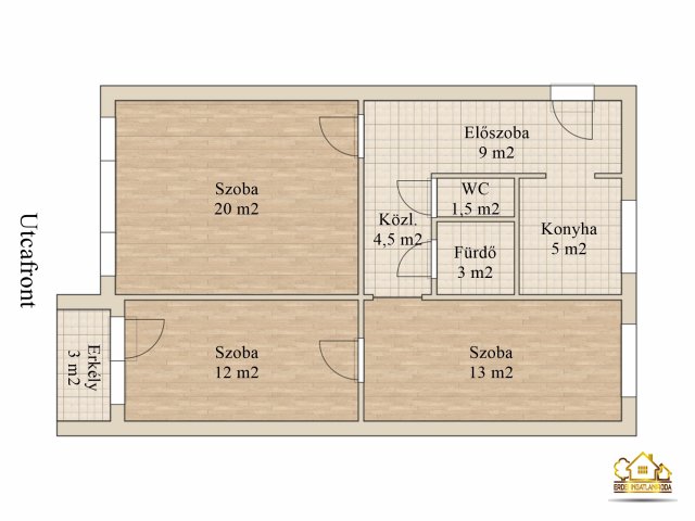Eladó panellakás, Budapesten, XX. kerületben 63.9 M Ft, 3 szobás