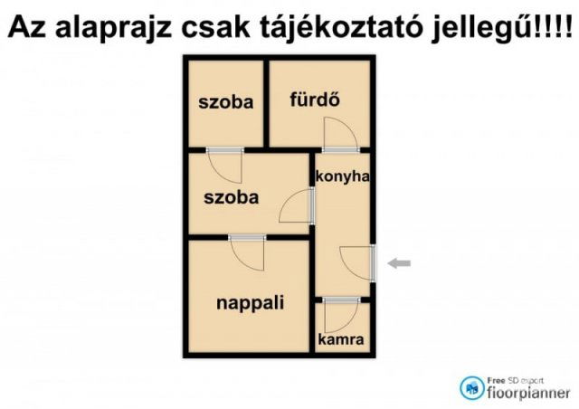 Eladó családi ház, Hódmezővásárhelyen 35 M Ft, 2+1 szobás