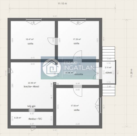 Eladó családi ház, Borsodnádasdon 14.5 M Ft, 3 szobás