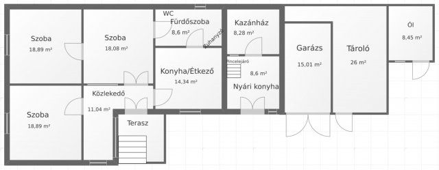 Eladó családi ház, Érsekvadkerten 33 M Ft, 5 szobás
