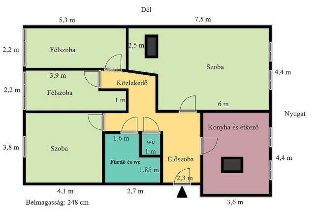 Eladó téglalakás, Budapesten, IV. kerületben 84.9 M Ft