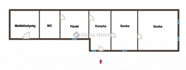 Eladó családi ház, Bátaszéken 25 M Ft, 2 szobás