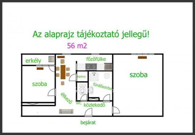 Eladó panellakás, Hajdúböszörményen 39.9 M Ft, 2 szobás