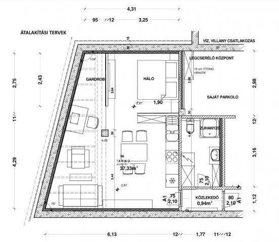 Eladó téglalakás, Budapesten, III. kerületben 23.625 M Ft