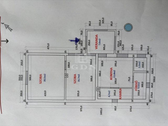Eladó családi ház, Veresegyházon 64.5 M Ft, 2 szobás
