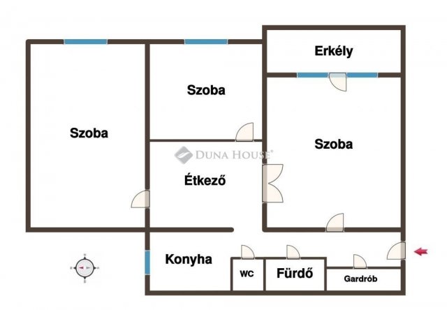 Eladó panellakás, Dunakeszin 72 M Ft, 3 szobás