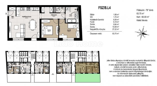 Eladó téglalakás, Mosonmagyaróváron 68.75 M Ft, 3 szobás