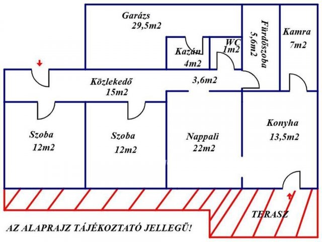 Eladó mezogazdasagi ingatlan, Sarkadon 60 M Ft, 3 szobás