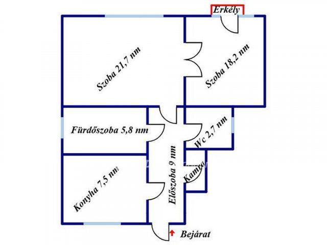 Eladó téglalakás, Budapesten, XIV. kerületben 79.9 M Ft