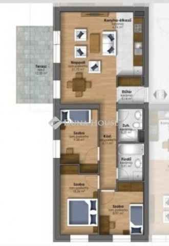 Eladó téglalakás, Szombathelyen 74.9 M Ft, 4 szobás