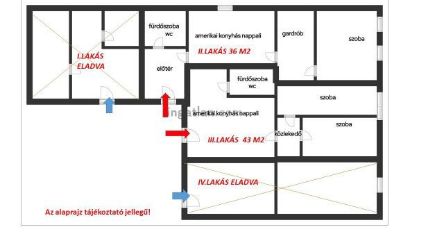 Eladó téglalakás, Kiskunlacházán 36.99 M Ft, 1+2 szobás