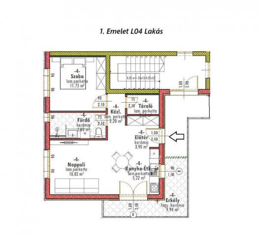 Eladó téglalakás, Monorierdőn 58.5 M Ft, 2 szobás