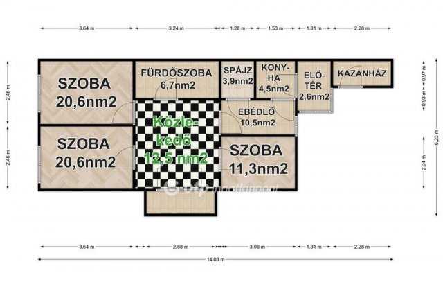 Eladó családi ház, Szentpéterszegen 39.9 M Ft, 3 szobás