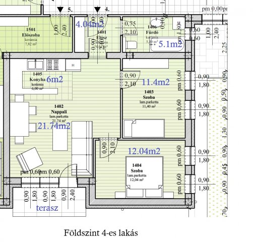 Eladó téglalakás, Érden 77.4 M Ft, 3 szobás