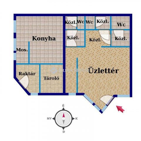 Eladó üzlethelyiség, Veszprémben, Cholnoky Jenő utcában