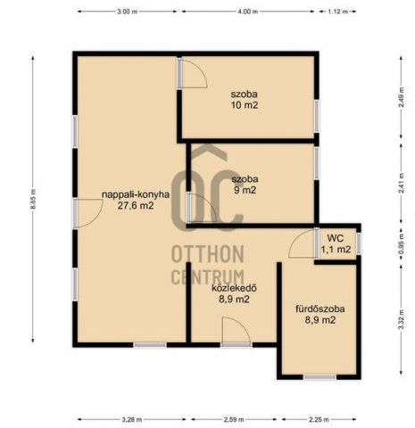 Eladó ikerház, Zalaegerszegen 94.99 M Ft, 3 szobás
