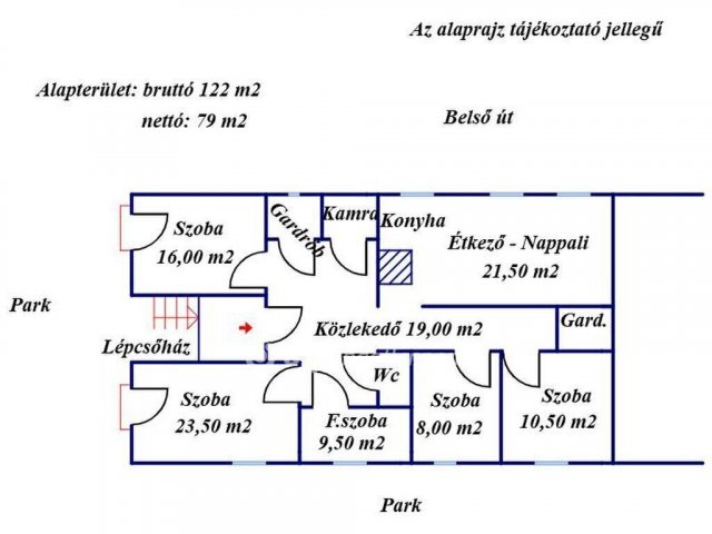 Eladó téglalakás, Békéscsabán 54.5 M Ft, 3+2 szobás