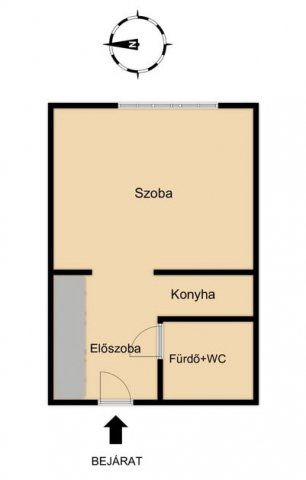 Kiadó panellakás, albérlet, Győrött, Cuha utcában, 1 szobás