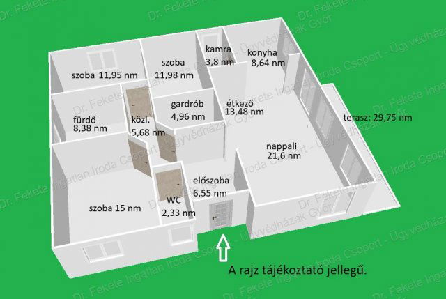 Eladó családi ház, Győrújbaráton 120 M Ft, 4 szobás