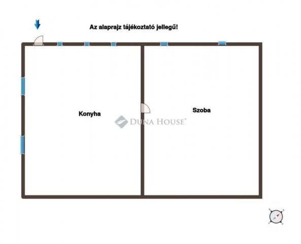 Eladó családi ház, Kislángon 9 M Ft, 1 szobás