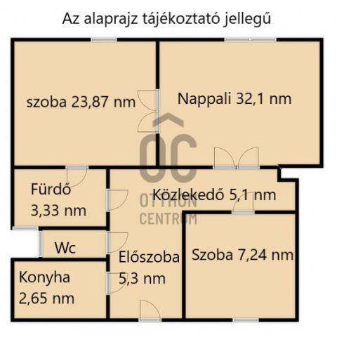 Eladó téglalakás, Budapesten, VIII. kerületben 92.4 M Ft