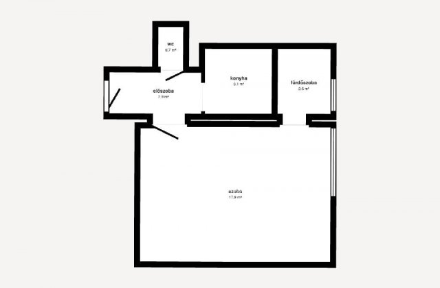 Eladó téglalakás, Miskolcon 21 M Ft, 1 szobás