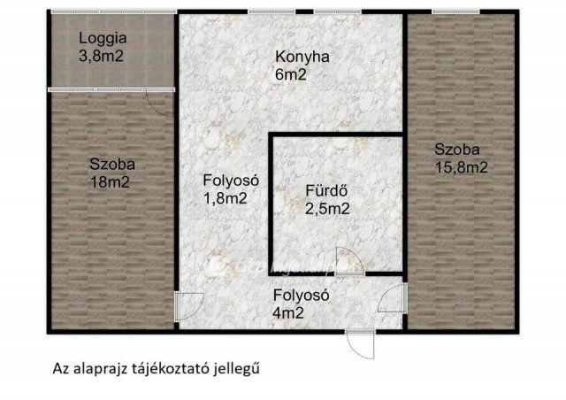 Eladó panellakás, Nyíregyházán 42.9 M Ft, 2 szobás