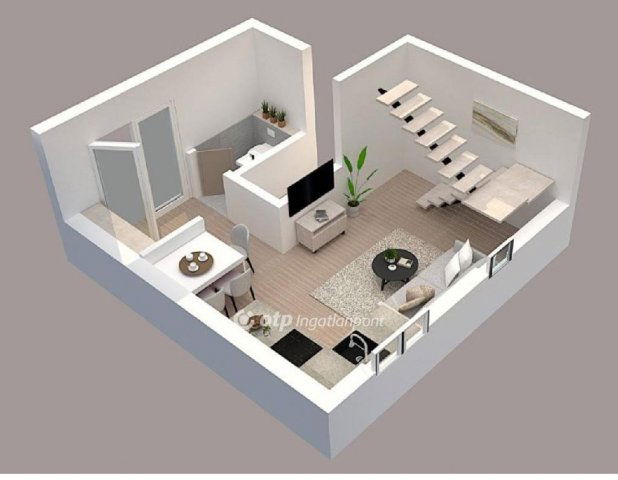 Eladó téglalakás, Nagykanizsán 49.5 M Ft, 1+1 szobás