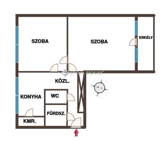 Eladó panellakás, Kecskeméten 54 M Ft, 2 szobás