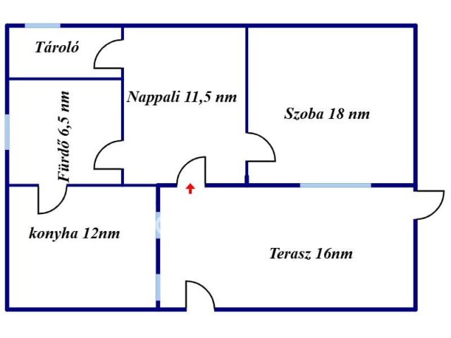 Eladó családi ház, Hajdúszoboszlón 46.5 M Ft, 1 szobás