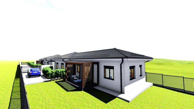 Eladó ikerház, Nyírpazonyon 76 M Ft, 2+2 szobás