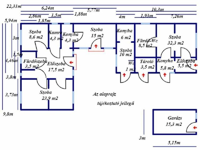Eladó családi ház, Törtelen 31.9 M Ft, 5 szobás