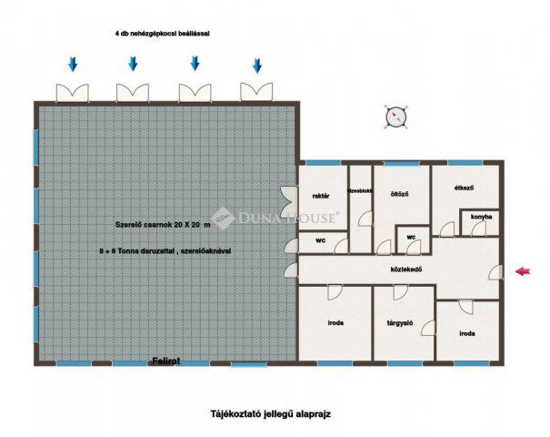 Kiadó ipari ingatlan, Veresegyházon 6122 E Ft / hó