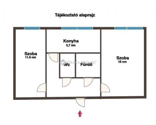 Eladó panellakás, Dunaújvárosban 31.9 M Ft, 2 szobás