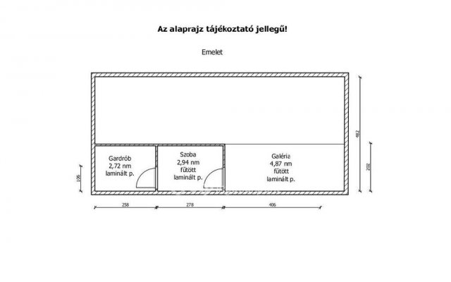 Eladó téglalakás, Abdaon 79 M Ft, 1+2 szobás