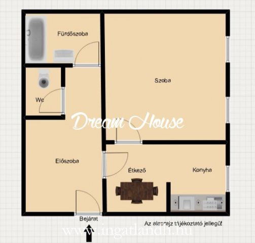 Eladó téglalakás, Nyíregyházán 42.5 M Ft, 1 szobás
