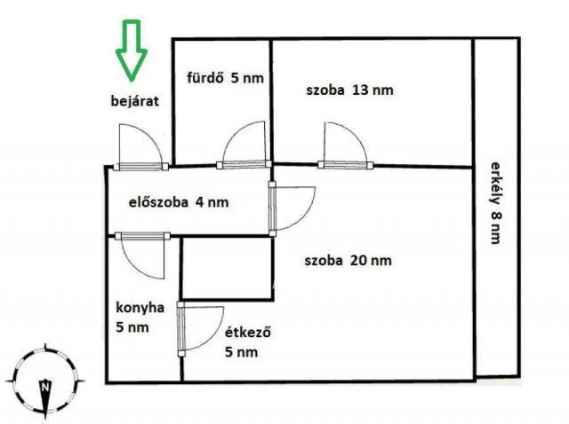 Eladó téglalakás, Budapesten, III. kerületben 76.5 M Ft