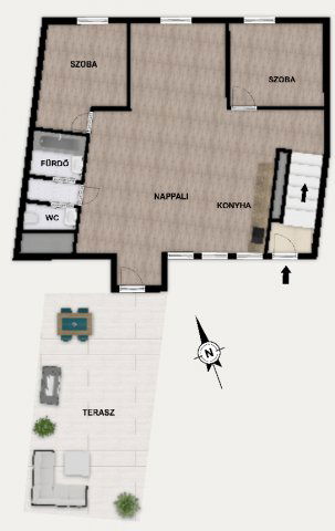 Eladó téglalakás, Budapesten, VI. kerületben, Rózsa utcában