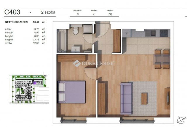 Eladó téglalakás, Budapesten, XIV. kerületben 81 M Ft, 2 szobás