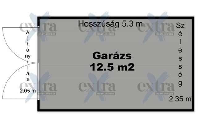 Eladó garázs, Szegeden 11.9 M Ft, 1 szobás / költözzbe.hu